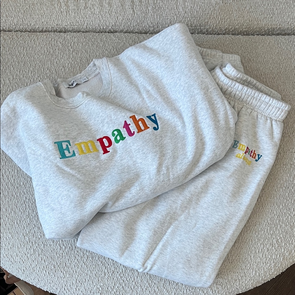 Mayfair Group Empathy Gray Sweatshirt & Sweatpants!